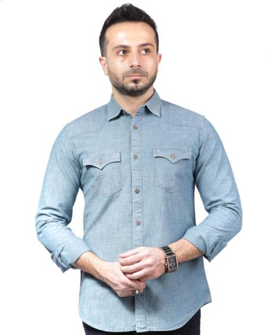 پیراهن انوشا آبی نفتی