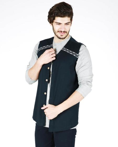 جلیقه مردانه یمانی سرمه ای