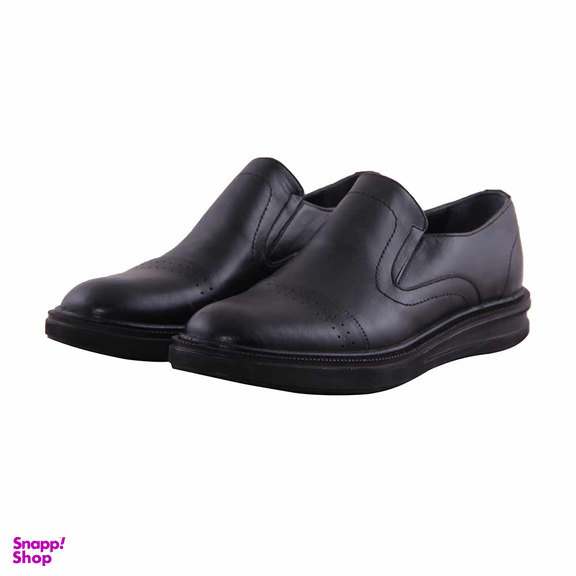 کفش رسمی چرم طبیعی مردانه مدل T39962 مشکی