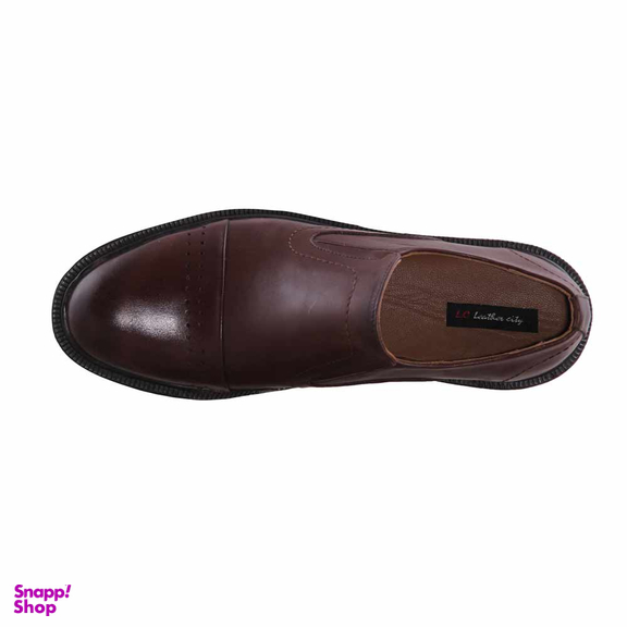 کفش رسمی چرم طبیعی مردانه مدل T39962 قهوه ای