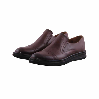 کفش رسمی چرم طبیعی مردانه مدل T39962 قهوه ای