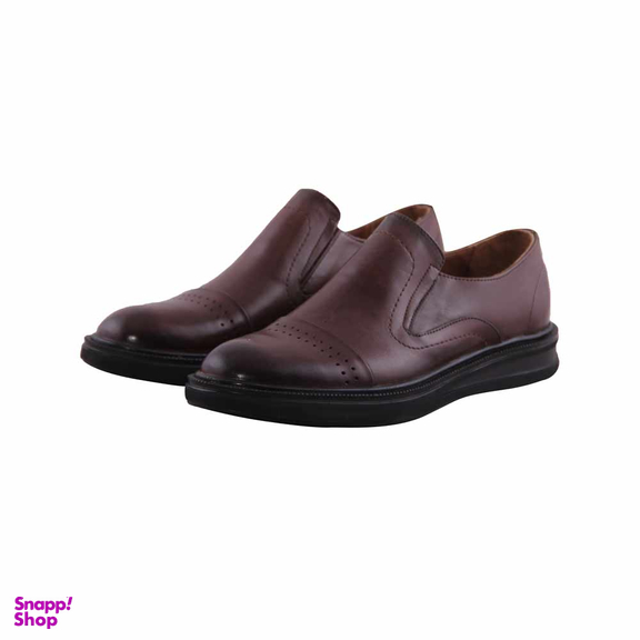 کفش رسمی چرم طبیعی مردانه مدل T39962 قهوه ای