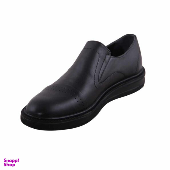 کفش رسمی چرم طبیعی مردانه مدل T39962 مشکی