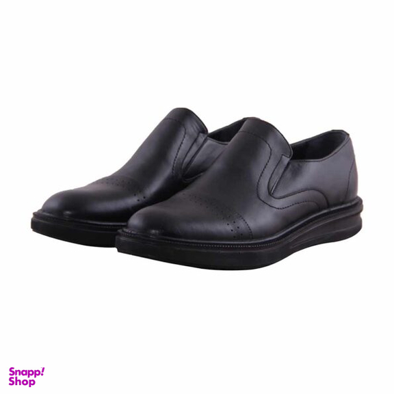 کفش رسمی چرم طبیعی مردانه مدل T39962 مشکی