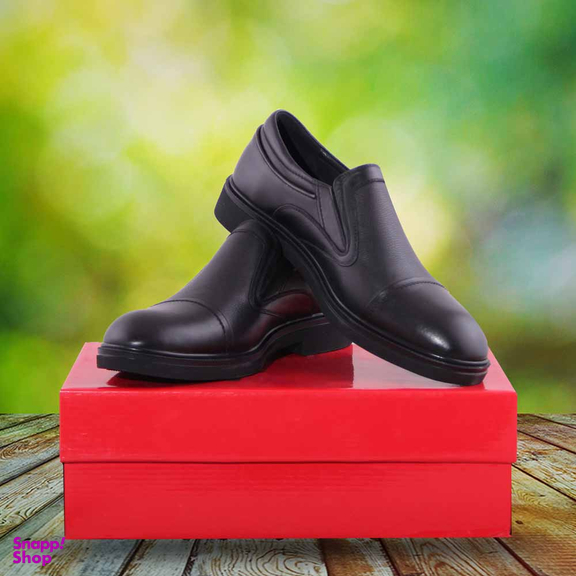 کفش چرم طبیعی رسمی مردانه کد MT4484 مشکی
