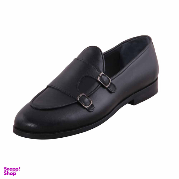 کفش چرم طبیعی رسمی مردانه کد S961 مشکی