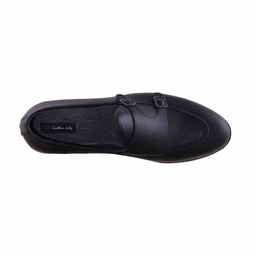 کفش چرم طبیعی رسمی مردانه کد S961 مشکی
