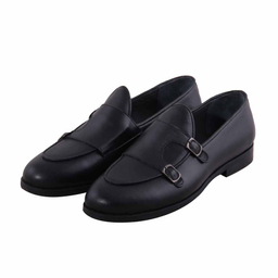کفش چرم طبیعی رسمی مردانه کد S961 مشکی
