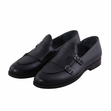 کفش چرم طبیعی رسمی مردانه کد S961 مشکی