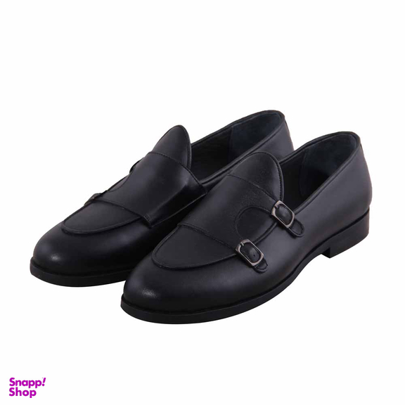 کفش چرم طبیعی رسمی مردانه کد S961 مشکی
