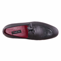 کفش چرم طبیعی رسمی مردانه کد S17002 مشکی