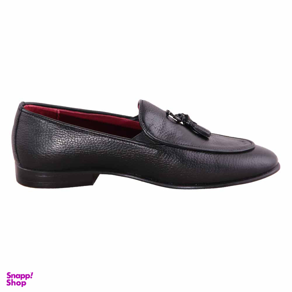 کفش چرم طبیعی رسمی مردانه کد S17002 مشکی