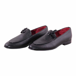 کفش چرم طبیعی رسمی مردانه کد S17002 مشکی