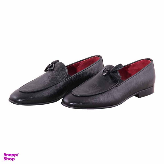 کفش چرم طبیعی رسمی مردانه کد S17002 مشکی