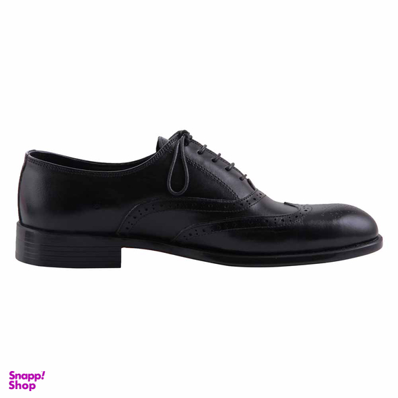 کفش چرم طبیعی رسمی مردانه کد 39998 مشکی