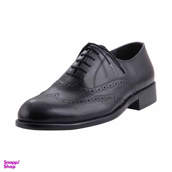 کفش چرم طبیعی رسمی مردانه کد 39998 مشکی
