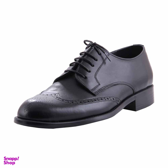 کفش چرم طبیعی رسمی مردانه کد 39997 مشکی