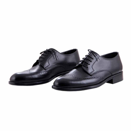 کفش چرم طبیعی رسمی مردانه کد 39997 مشکی