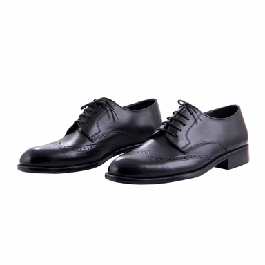 کفش چرم طبیعی رسمی مردانه کد 39997 مشکی