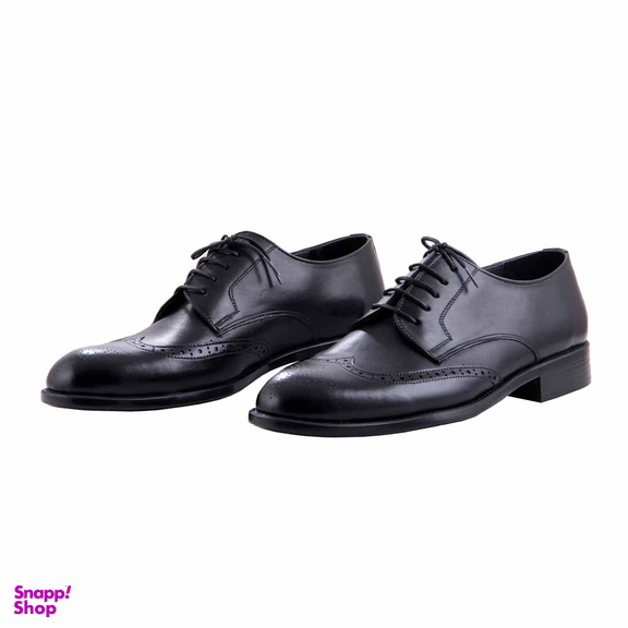 کفش چرم طبیعی رسمی مردانه کد 39997 مشکی
