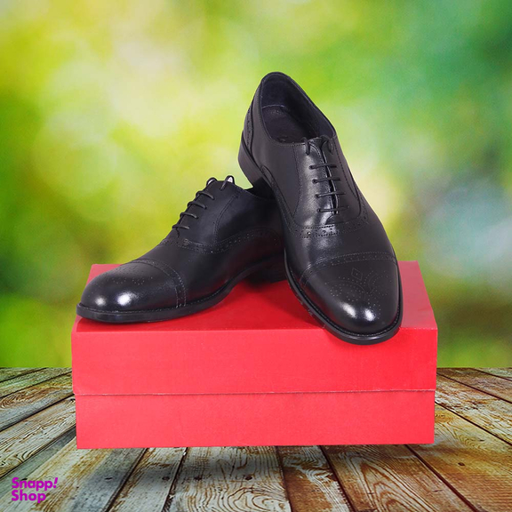 کفش چرم طبیعی رسمی مردانه کد 39999 مشکی