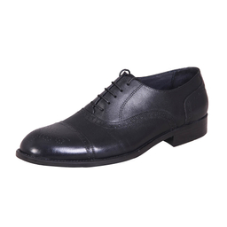 کفش چرم طبیعی رسمی مردانه کد 39999 مشکی