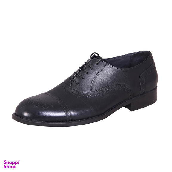 کفش چرم طبیعی رسمی مردانه کد 39999 مشکی