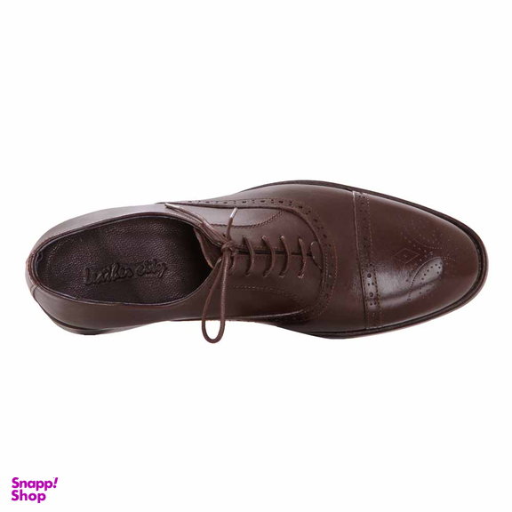 کفش چرم طبیعی رسمی مردانه کد 39999 قهوه ای