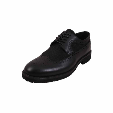 کفش چرم طبیعی رسمی مردانه کد M8312 مشکی