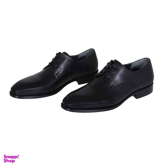 کفش چرمی مردانه مدل 1 GH421 مشکی