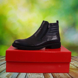 کفش چرم طبیعی مردانه مدل MT67 1 مشکی