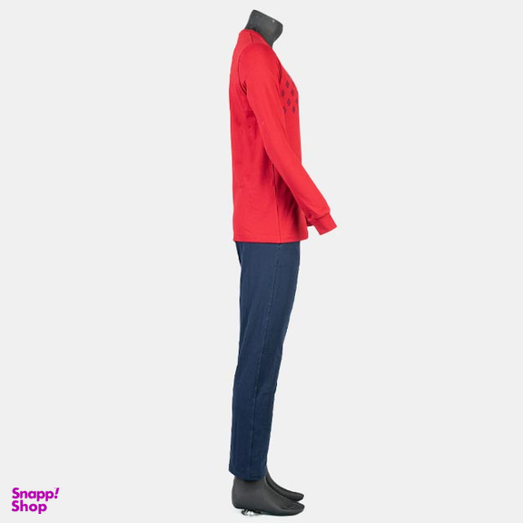 ست بلوز و شلوار مردانه نیکوتن پوش (Nikootanpoosh) رنگ قرمز