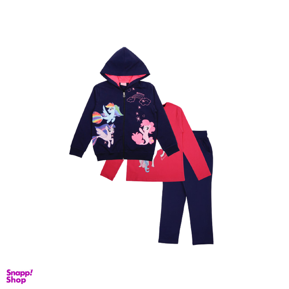 ست دخترانه سوییشرت، بلوز و شلوار PONY
