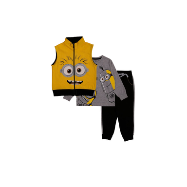 سه تیکه(ژیله،بلوز و شلوار) MINIONS
