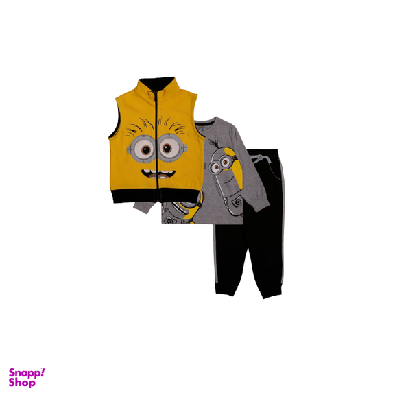 سه تیکه(ژیله،بلوز و شلوار) MINIONS