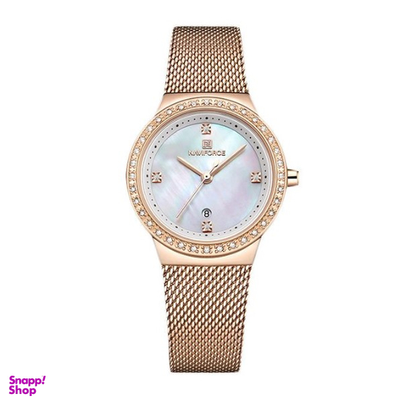 ساعت مچی زنانه نیوی فورس (Naviforce) مدل عقربه ایNF5005-RG-WH