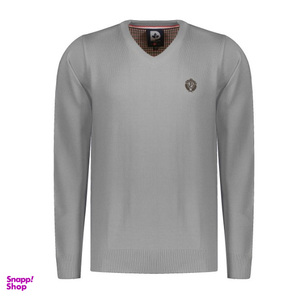 پلیور مردانه پاییزان مدل P700 رنگ طوسی روشن