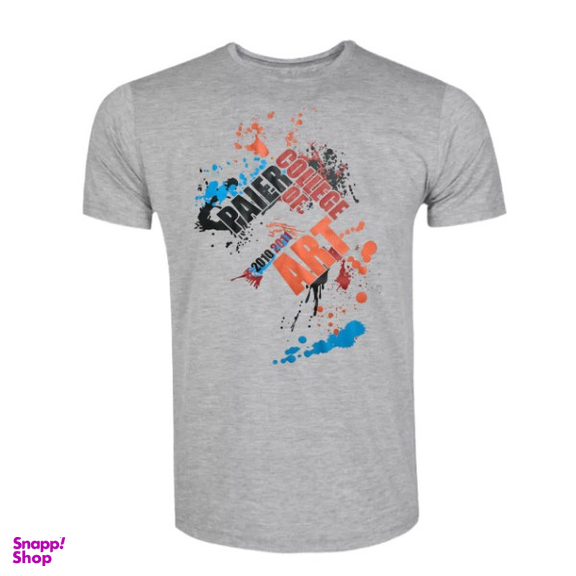 تیشرت آستین کوتاه مردانه پاییزان مدل T20 رنگ طوسی روشن