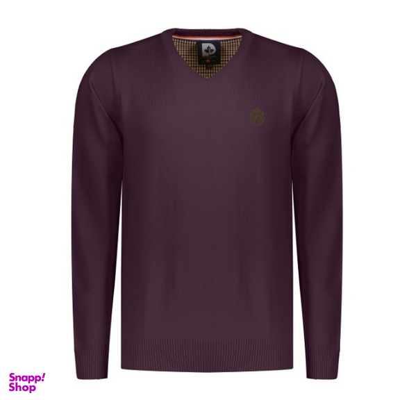 پلیور مردانه پاییزان کد P700 رنگ بادمجانی