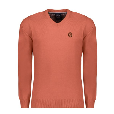 پلیور مردانه پاییزان کد P700 رنگ آجری روشن