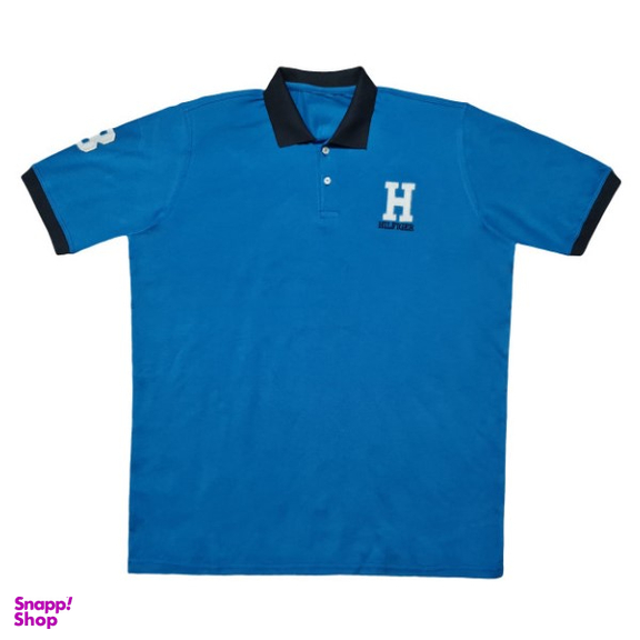 پولوشرت آستین کوتاه مردانه پاییزان مدل TP02L7 رنگ آبی