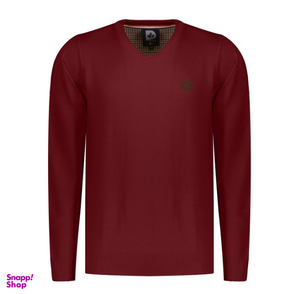 پلیور مردانه پاییزان کد P700 رنگ زرشکی تیره