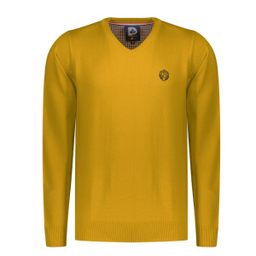 پلیور مردانه پاییزان کد P700 رنگ خردلی