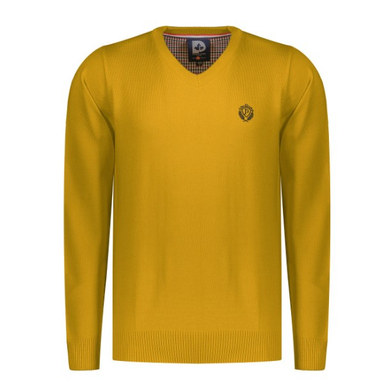 پلیور مردانه پاییزان کد P700 رنگ خردلی