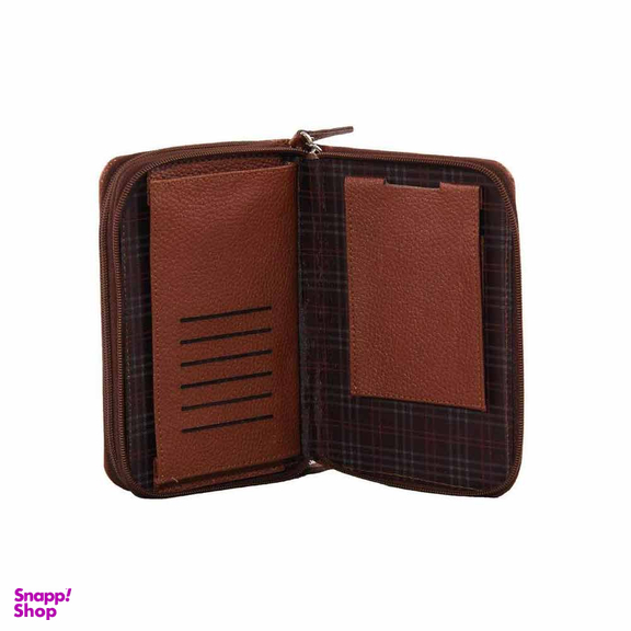 کیف چرم طبیعی پاسپورتی مردانه کد SV103