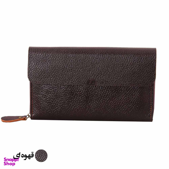کیف چرم طبیعی پاسبورتی مردانه H110