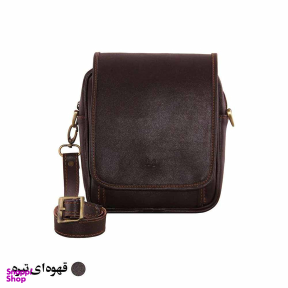 کیف چرم طبیعی دوشی مردانه کد 111405