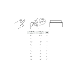 انگشتر زنانه مانچو کد R007 سایز 8