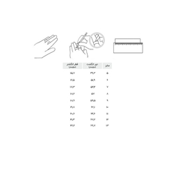 انگشتر زنانه مانچو کد R009 سایز 8