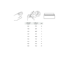 انگشتر زنانه مانچو کد R006 سایز 7